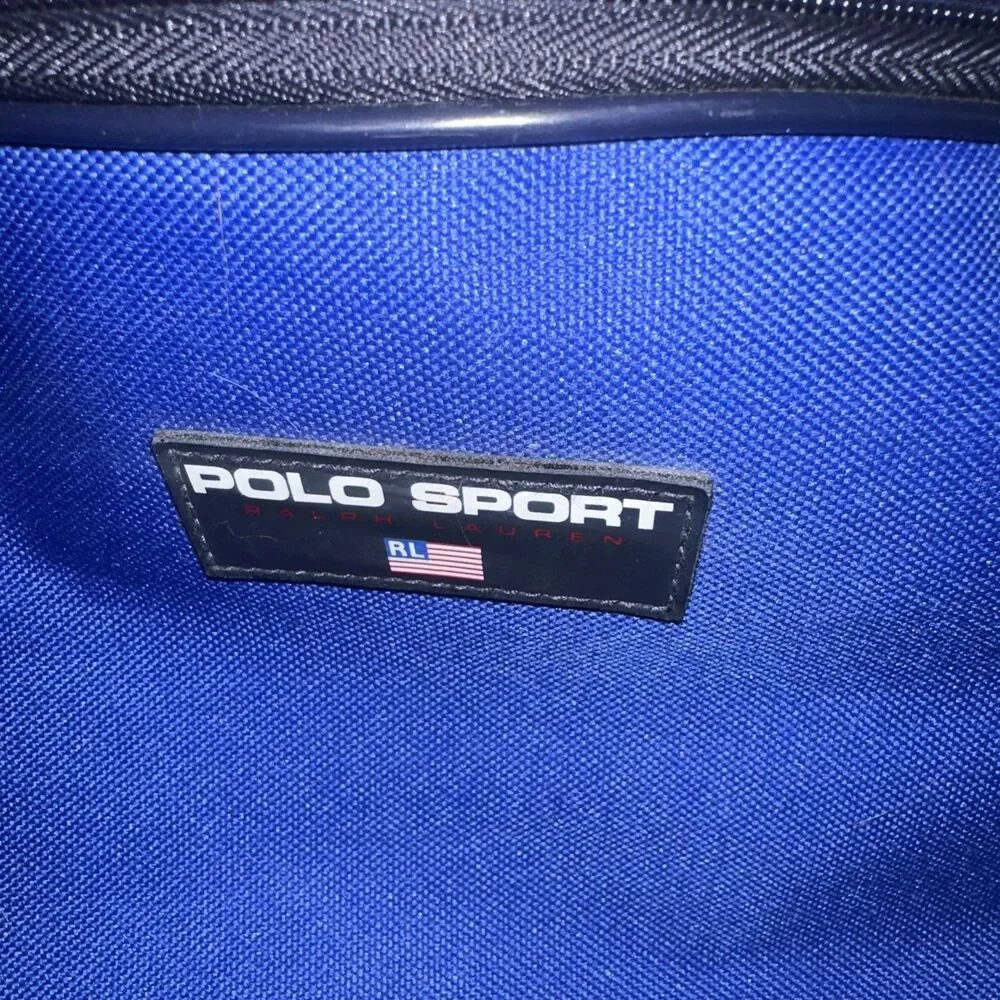Vintage Polo Sport Ralph Lauren Gym Track Duffle Bag Overnight Weekend